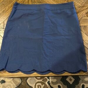 Talbots scalloped edge skirt